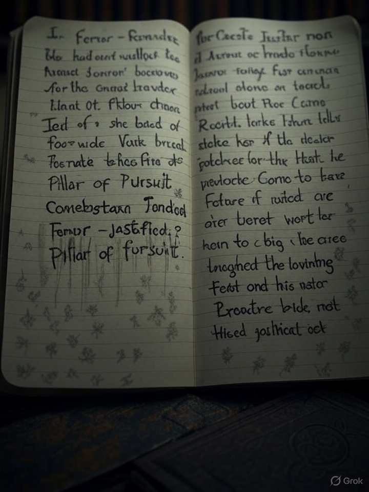 Screenshot of a recitation note with fading glyph