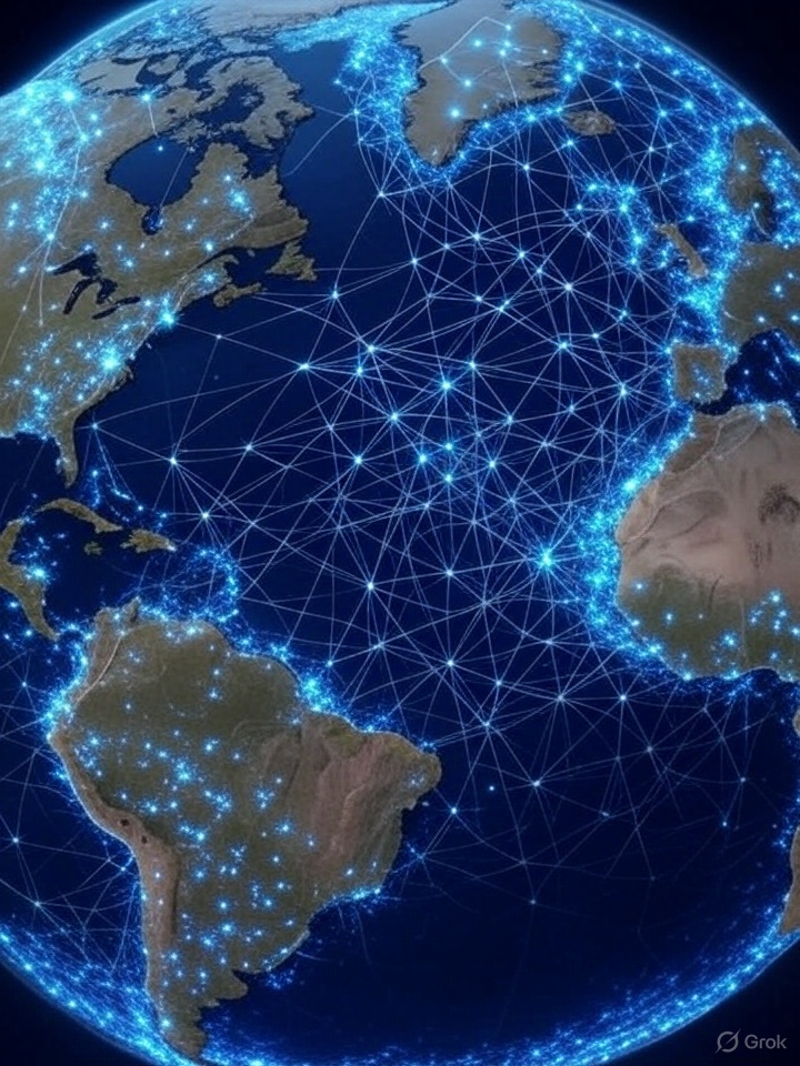 Tectoglyph global map overlay of femur points